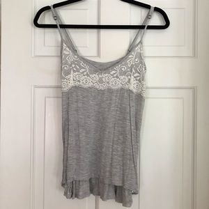 Gray Hollister Cami with Lace